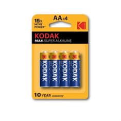 KODAK Batéria AA MAX alkalická 4 ks, blister