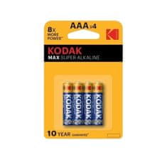 KODAK Batéria AAA MAX alkalická 4 ks, blister