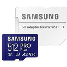 SAMSUNG MicroSDXC 512GB PRO Plus+SD adap