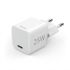 HAMA Eco rýchla USB nabíjačka, USB-C PD/QC 25 W, biela