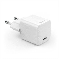 HAMA Eco rýchla USB nabíjačka, USB-C PD/QC 25 W, biela