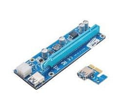 Akyga Riser PCI-E 1x - 16x USB 3.0/55cm/15cm