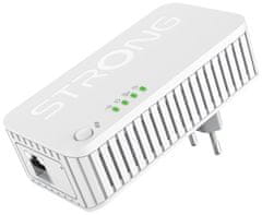 STRONG sada 2 adaptérov Powerline WF 1000 DUO MINI / Powerline 1000 Mbit / s / Wi-Fi 750 Mbit / s / 1x LAN / biely