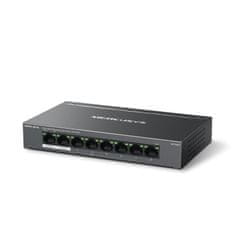 Mercusys MS108GP - 8portový gigabitový stolný switch so 7 portami PoE+, 8× 10/100/1000 Mbps RJ45 portov