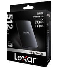 LEXAR Externý SSD SL500 512GB, 2000MB/s