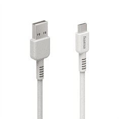 HAMA Eco kábel USB-C 2.0 typ AC 1 m, biely