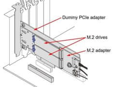 Lenovo ThinkSystem M.2 SATA/NVMe 2-Bay Enablement Adapter ST250v2/SR250v2 - rozbalené