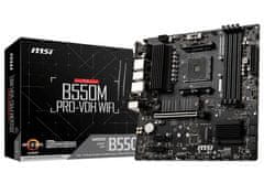MSI B550 PRO-VDH WIFI, AM4, AMD B550, 4x DDR4, mATX