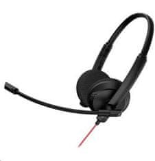 Canyon konferenčný headset HS-07, tenký, kompaktný, USB zvuková karta s ovládačom pre hovory, 3.5mm jack, čierny