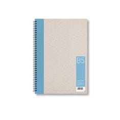 Zápisník B5 čistý, svetlo modrý, 50 listov