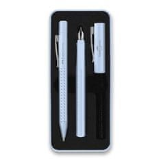 Faber-Castell Súprava Grip Edition 2010 plniace pero a guličkové pero, svetlo modrá