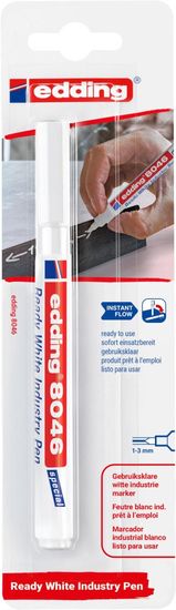 Edding Permanentný popisovač 8046 Ready white, blister