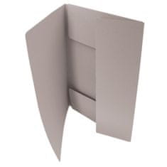 HIT Papierové dosky s chlopňami Office - A4, sivá, 50 ks