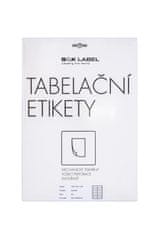 Samolepiace tabelačné etikety SK Label - dvojradové, 100,0 x 36,1mm, 400 ks