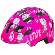 Kitty 2.0 detská cyklistická helma ružová veľkosť oblečenia SM