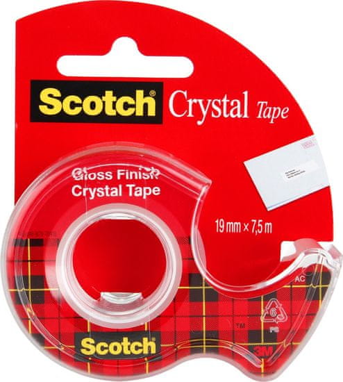 Scotch Lepiaca páska Crystal Clear s odvíjačom