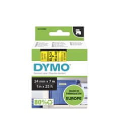 Dymo Páska D1 - žltá, šírka 24 mm, návin 7 m, čierne písmo