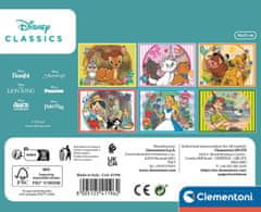 Clementoni Obrázkové kocky Disney klasickej rozprávky, 12 kociek