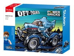 Sluban Power Bricks Naťahovací Off-road Modrý Žralok