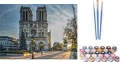 Norimpex Maľovanie podľa čísel: Katedrála Notre Dame, plátno na ráme 40x50 cm