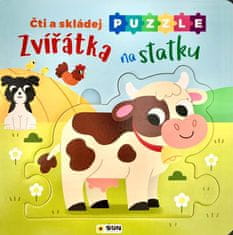 Čítaj a Skladaj Puzzle Zvieratká na statku