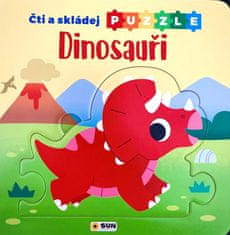 Čítaj a Skladaj Puzzle Dinosaury