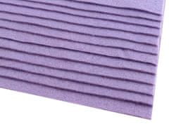 Látková dekoratívna plsť / filc 20x30 cm - (F52) fialová lila (12 ks)