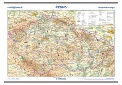 Česko - vlastivedná školská nástenná mapa 1:375 000