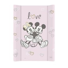 Ceba Baby CEBA Podložka prebaľovacia s pevnou doskou COMFORT (50x70) Disney Minnie & Mickey Pink