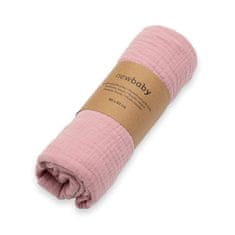 NEW BABY Detská mušelínová deka pink