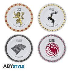 AbyStyle Game of Thrones - Porcelánové taniere súprava 4 ks