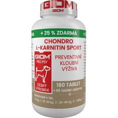 Giom S Chondro L-karnitín SPORT pes 180 tbl+25%