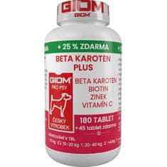 Giom S Beta-karotén Plus 180 tbl + 25% zadarmo