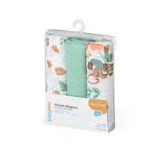 BabyOno Plienky mušelínové Super Soft 3 ks - Mint, 70x70 cm