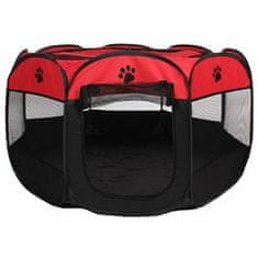 Pet Octagonal ohrádka pre psov červená-čierna varianta 42943