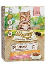 STUZZY Cat vrecko Kitten kura/šunka 12X85G