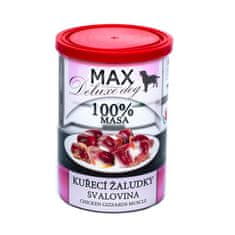 MAX Deluxe Dog kuracie žalúdky - svalovina, konzerva 400 g