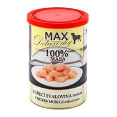MAX Deluxe Dog kuracia svalovina bez kosti, konzerva 400 g
