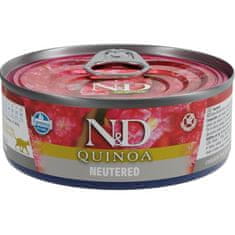 N&D QUINOA Cat konz. Pork Neutered 80 g