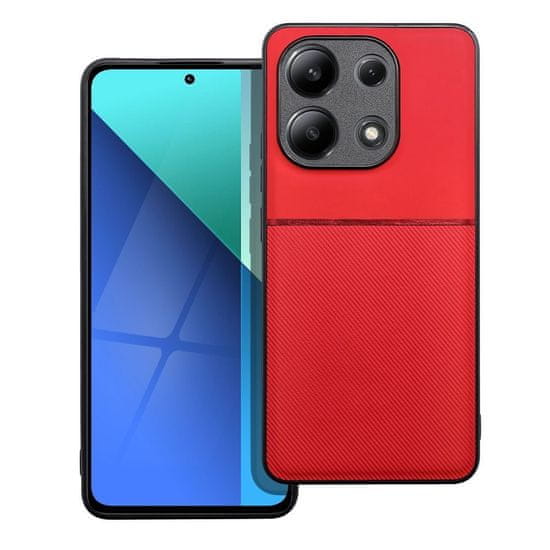 MobilMajak Obal / kryt na Xiaomi Redmi Note 13 4G červený - NOBLE Case