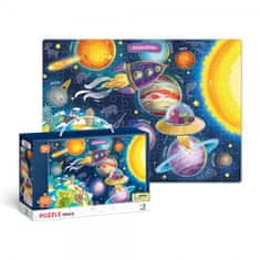 DoDo Puzzle Vesmír 64x46cm 100 dílků v krabičce 28x18,5x6,5cm