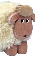 Dvěděti Dřevěná figurka XL pompom Ovce