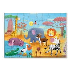 DoDo Puzzle Afrika 32x23cm 60 dílků v krabičce 24x18x4cm