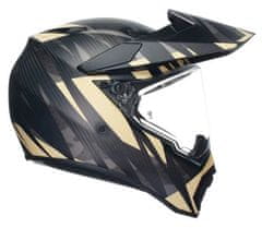 AGV AX9 MPLK E2206 STEPPA MATT CARBON/GREY/SAND vel. XS