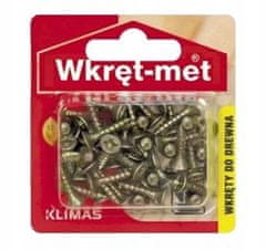 Wkret-Met Tvrdené skrutky do dreva 4x20mm 40ks PZ2 zlaté