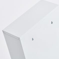Zeller Lekárnička nástenná kovová biela 30x12x60cm