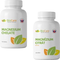 BioCare Magnézium chelát/citrát - 750mg - Chelát 100 kapsúl