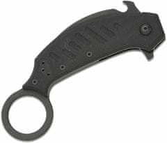 Fox Knives FX-826 KARAMBIT PIKAL FOLDING KNIFE, N690 BLACK IDROG.BLADE,G10 BLACK HANDLE