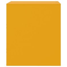 Petromila vidaXL Nočný stolík žltý 34,5x39x44 cm oceľ