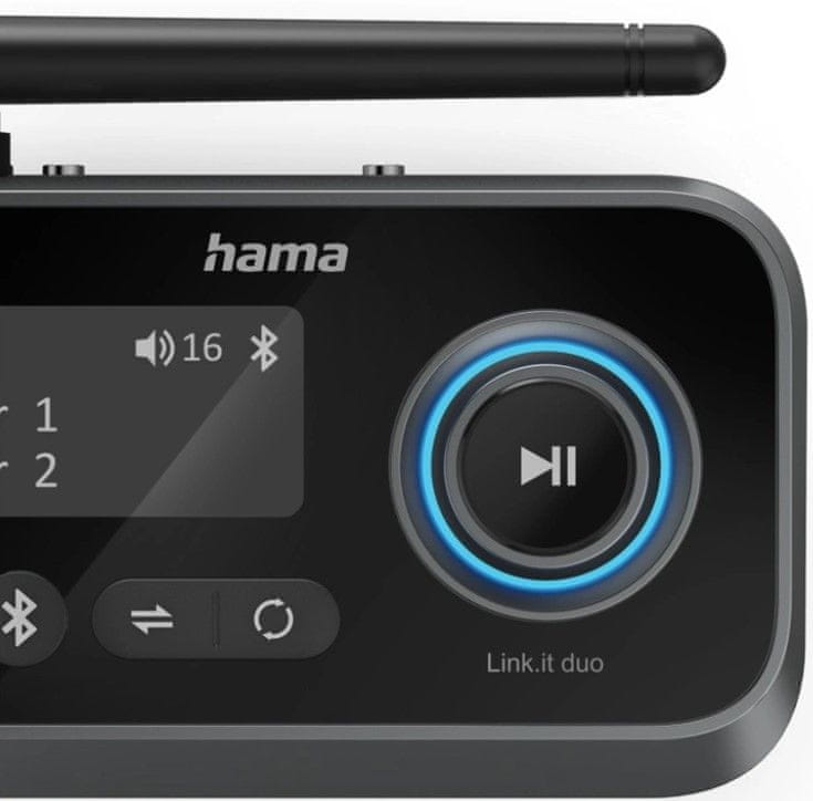  moderní bluetooth přijímač a vysílač hama link it duo aptx ll sbc aac bluetooth